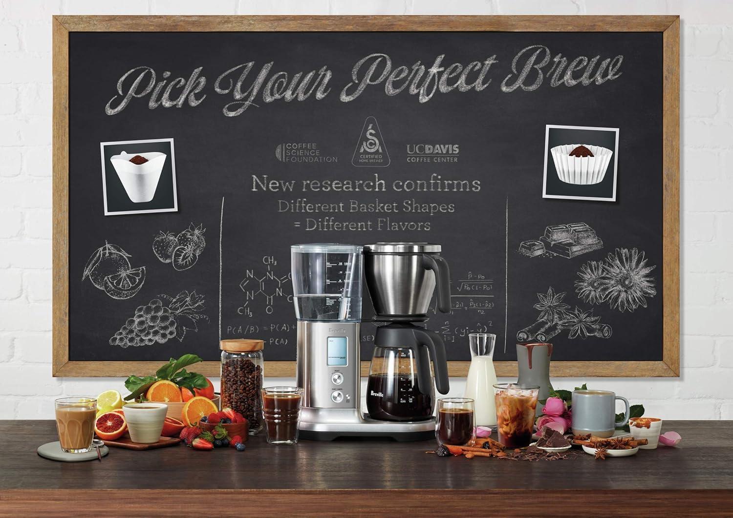 image:imageBreville BDC400BSS Precision Brewer Drip Coffee Maker Brushed Stainless Steel Glass Carafe
