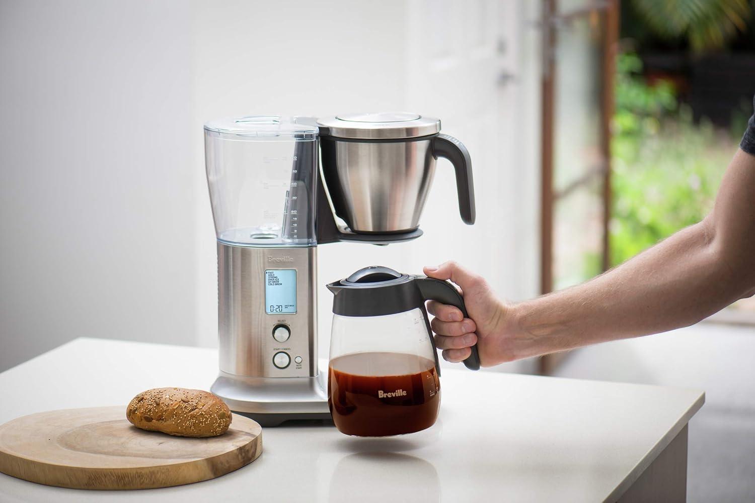 image:imageBreville BDC400BSS Precision Brewer Drip Coffee Maker Brushed Stainless Steel Glass Carafe