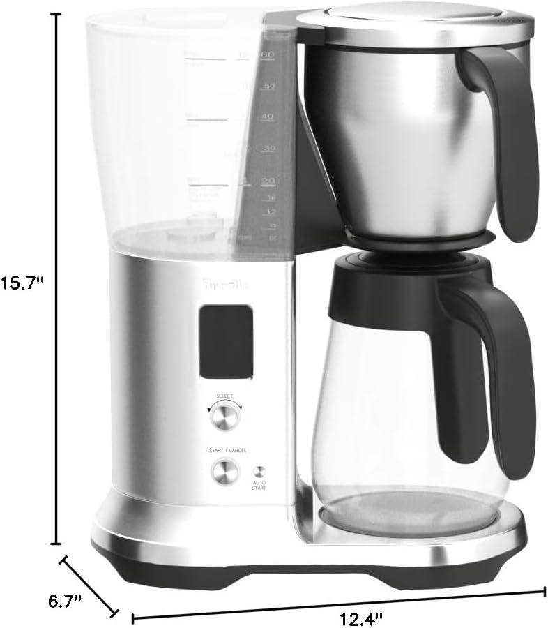 image:imageBreville BDC400BSS Precision Brewer Drip Coffee Maker Brushed Stainless Steel Glass Carafe