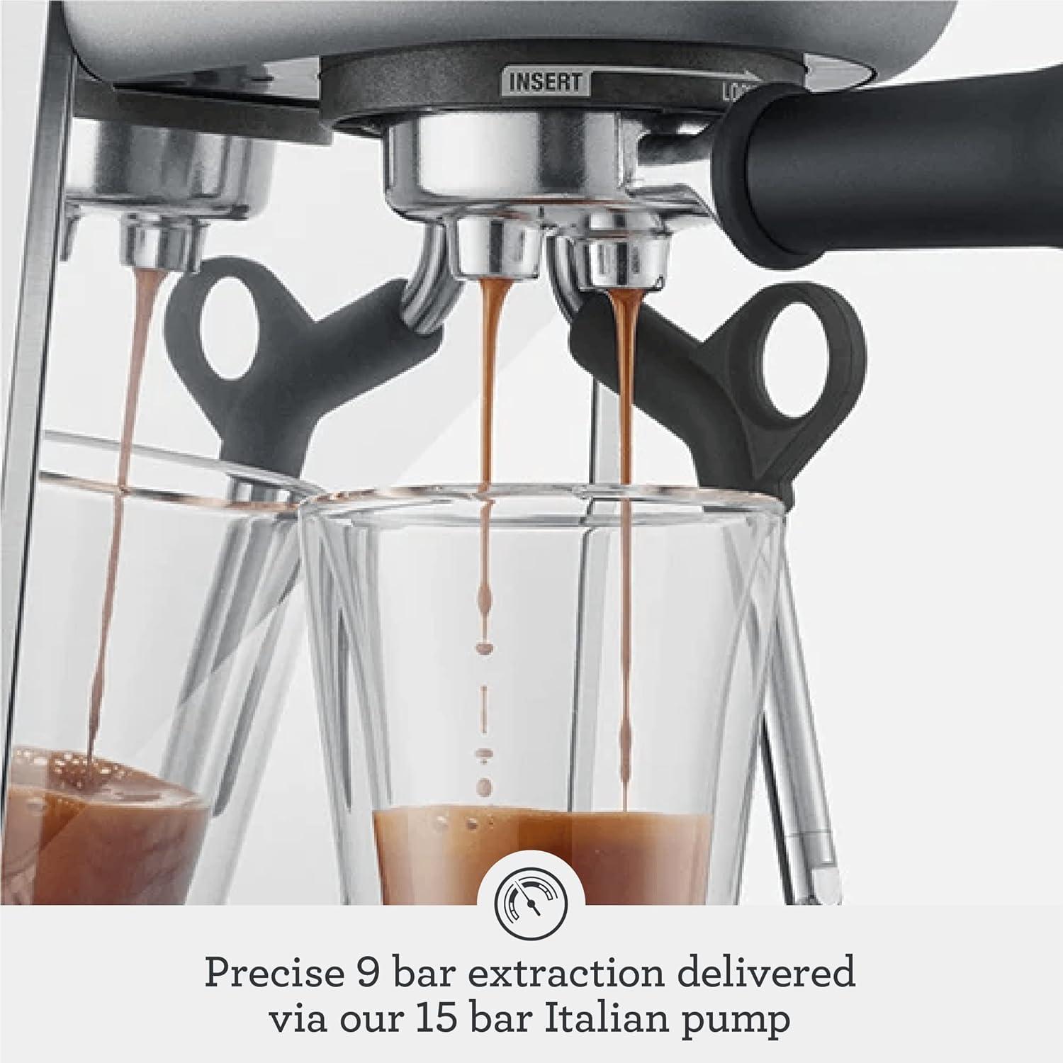 image:imageBreville Bambino Plus Espresso Machine BES500BSS Brushed Stainless SteelBrushed Stainless Steel