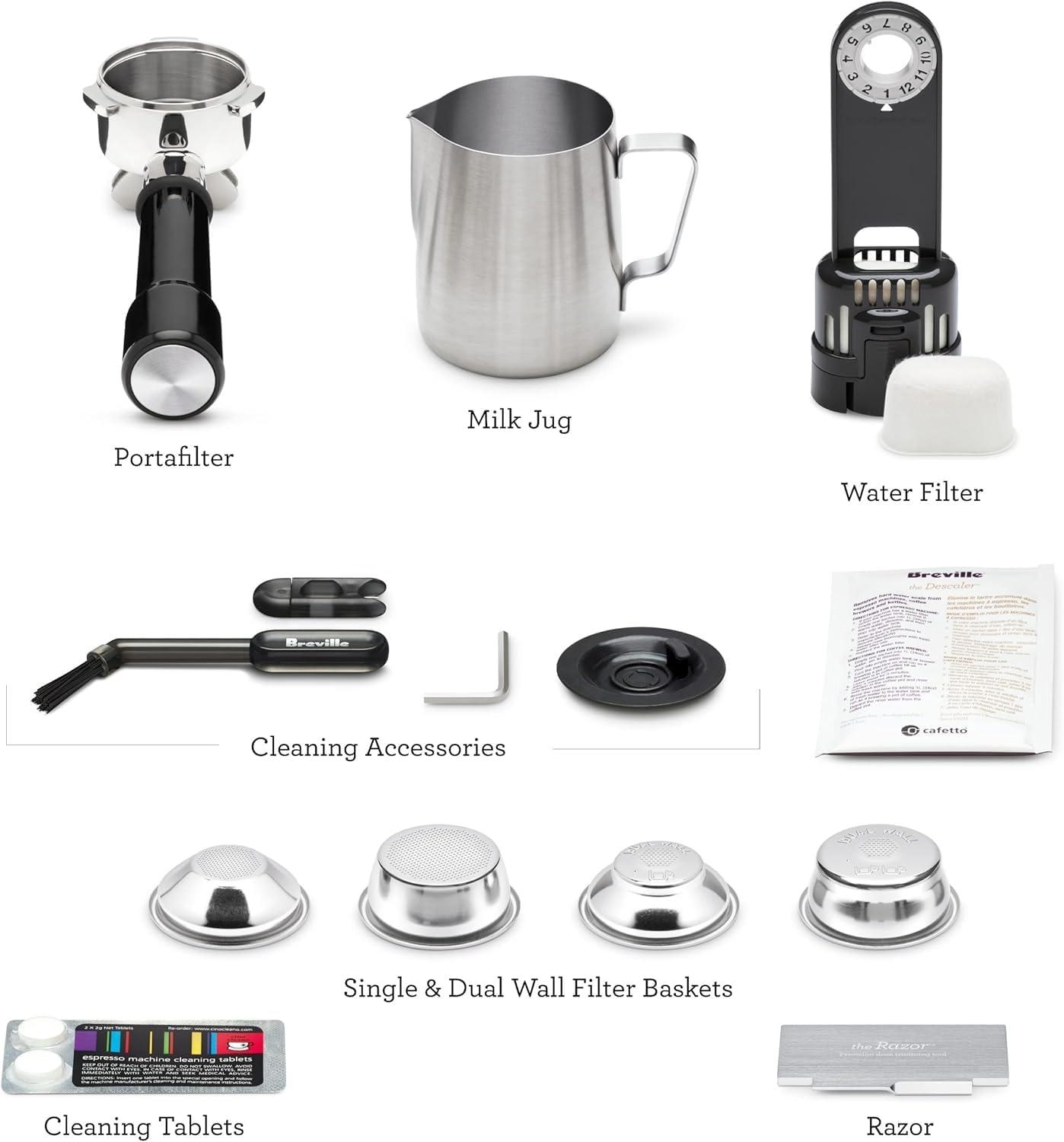 image:imageBreville Barista Express Impress Espresso Machine BES876BSS Brushed Stainless SteelOlive Tapenade