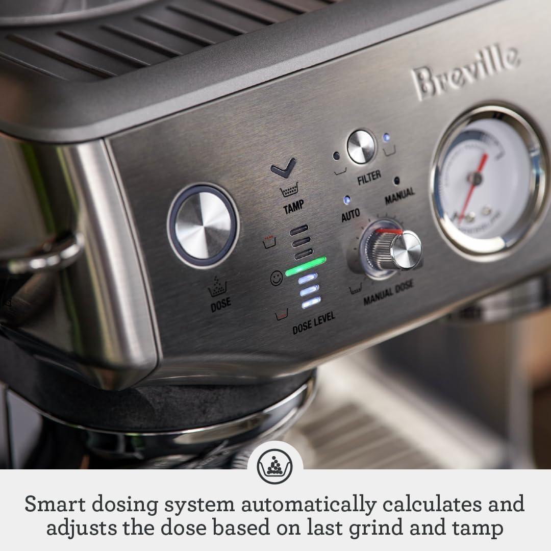 image:imageBreville Barista Express Impress Espresso Machine BES876BSS Brushed Stainless SteelOlive Tapenade