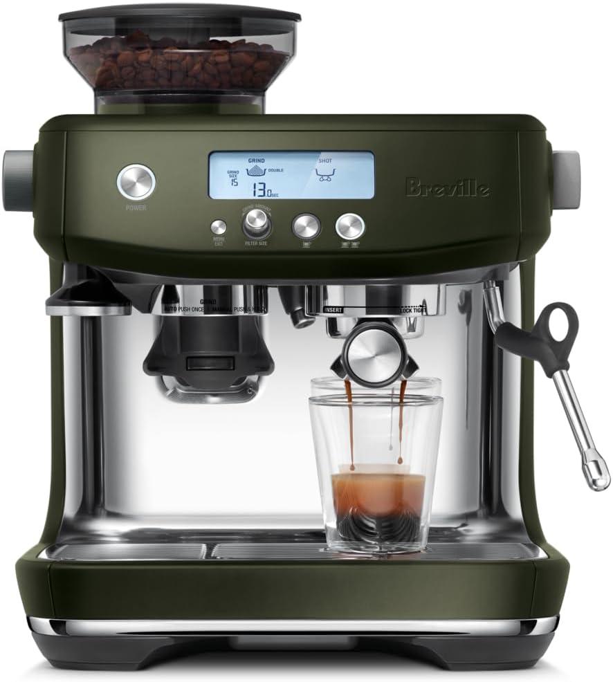 image:imageBreville Barista Pro Espresso Machine BES878BSS Brushed Stainless SteelOlive Tapenade