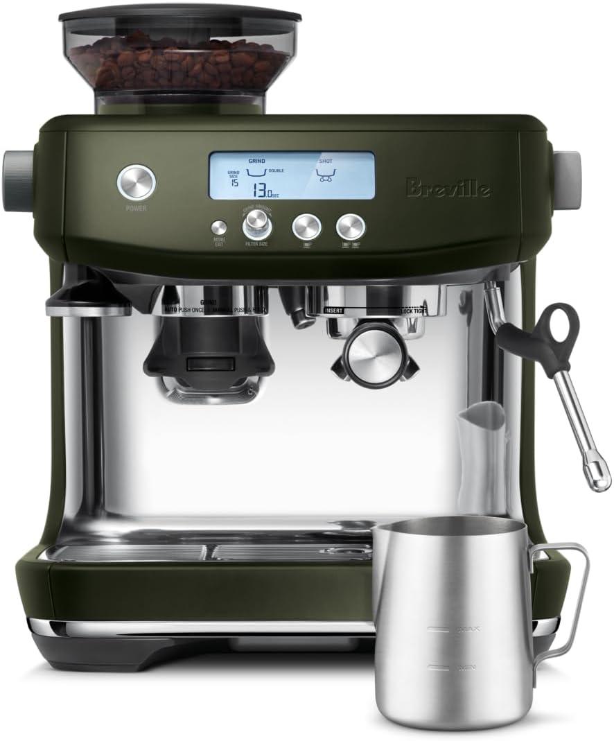 image:imageBreville Barista Pro Espresso Machine BES878BSS Brushed Stainless SteelOlive Tapenade