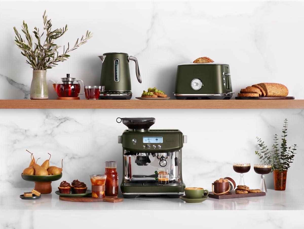 image:imageBreville Barista Pro Espresso Machine BES878BSS Brushed Stainless SteelOlive Tapenade
