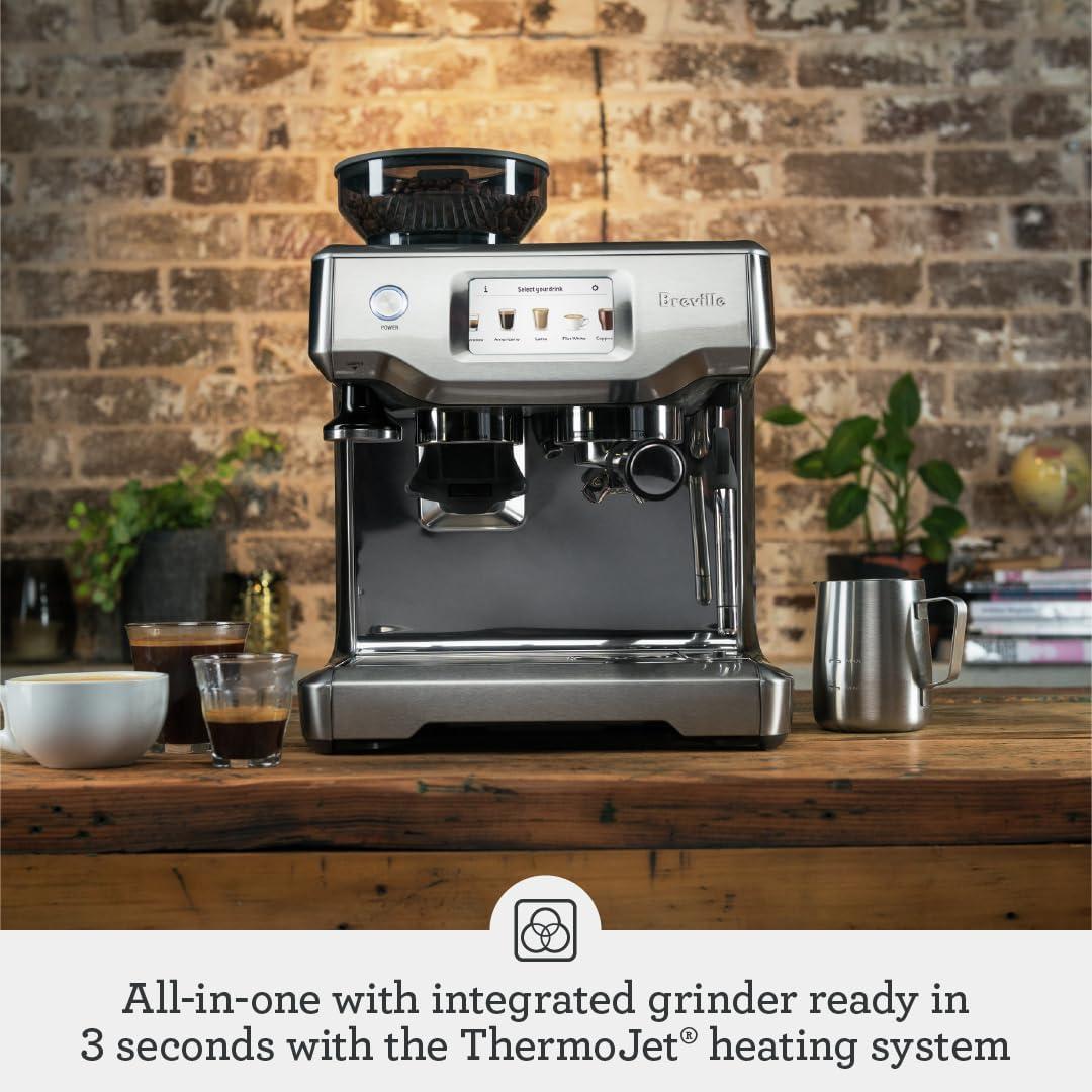 image:imageBreville Barista Touch Espresso Machine BES880BSS Brushed Stainless SteelBlack Truffle