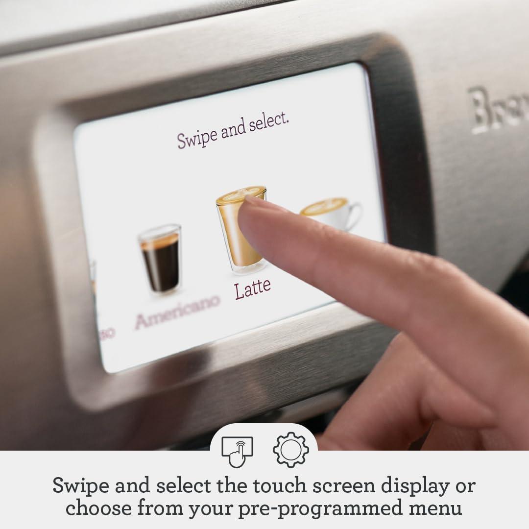 image:imageBreville Barista Touch Espresso Machine BES880BSS Brushed Stainless SteelDamson Blue