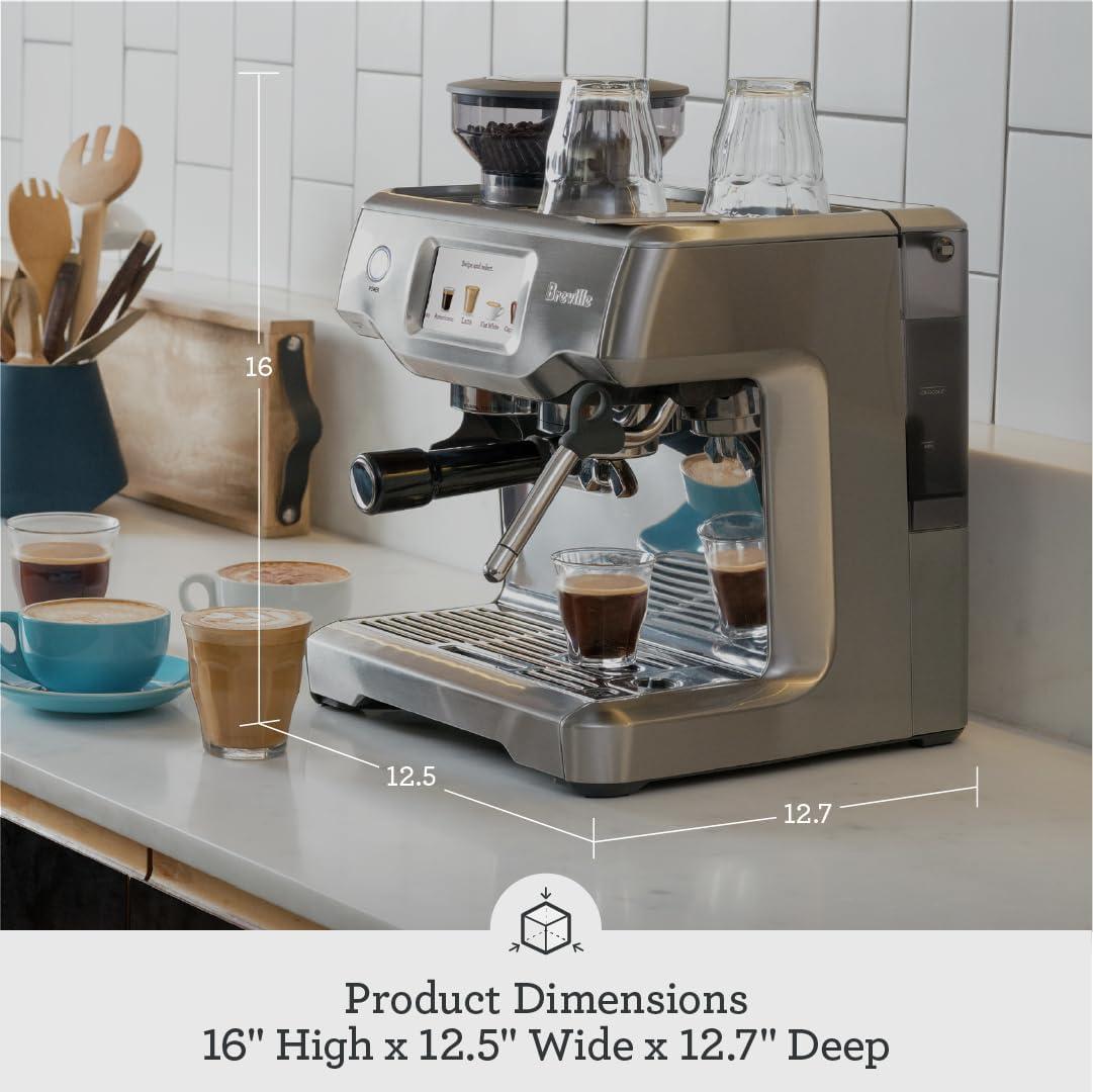 image:imageBreville Barista Touch Espresso Machine BES880BSS Brushed Stainless SteelDamson Blue