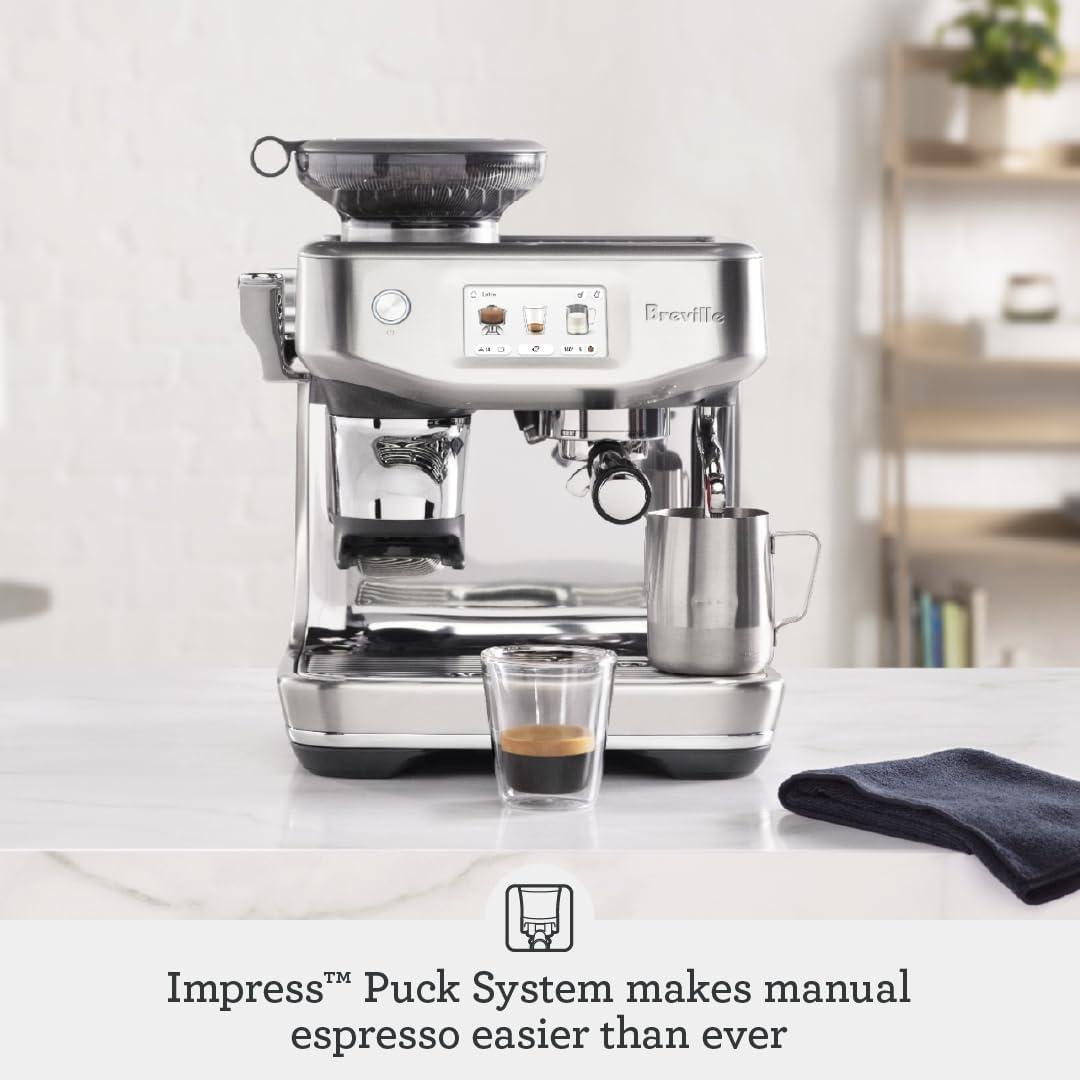 image:imageBreville Barista Touch Impress Espresso Machine BES881BSS Brushed Stainless Steelblack truffle