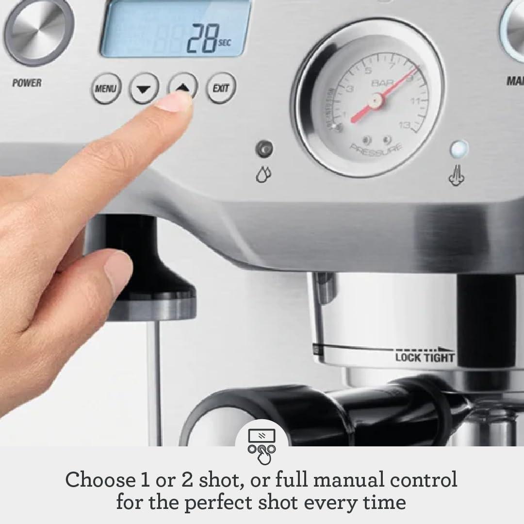 image:imageBreville Dual Boiler Espresso Machine BES920XL Brushed Stainless SteelBrushed Stainless Steel