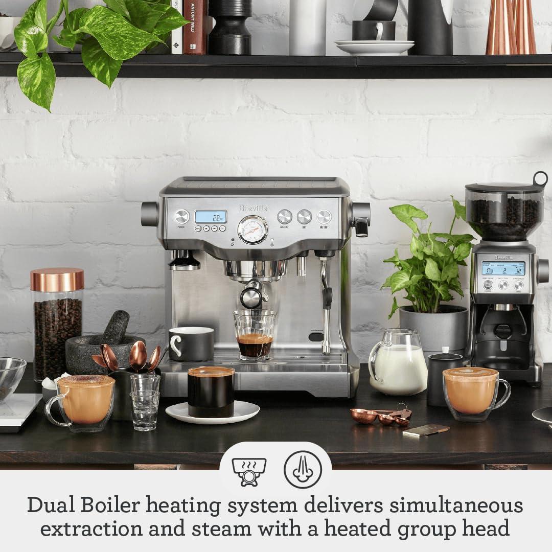 image:imageBreville Dual Boiler Espresso Machine BES920XL Brushed Stainless SteelBrushed Stainless Steel