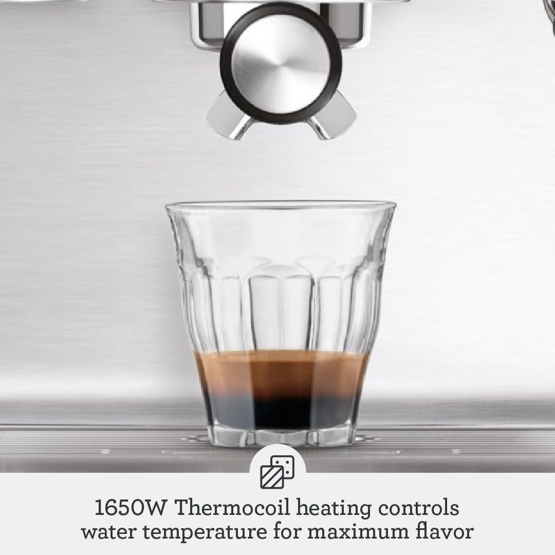 image:imageBreville Infuser Espresso Machine BES840XL Brushed Stainless SteelBlack Sesame