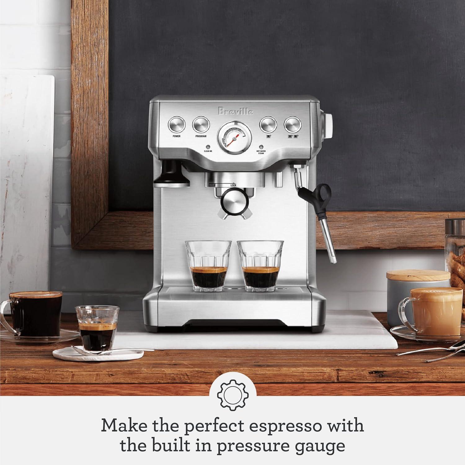 image:imageBreville Infuser Espresso Machine BES840XL Brushed Stainless SteelBrushed Stainless Steel
