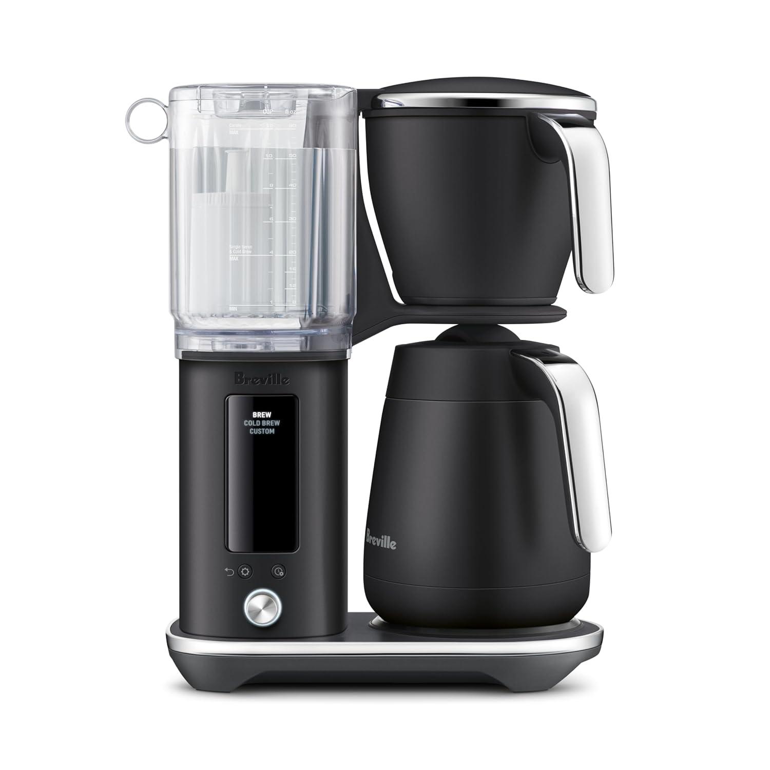 image:imageBreville Luxe Drip Coffee Machine BDC415BSS Brushed Stainless Steel Glass CarafeBlack Truffle
