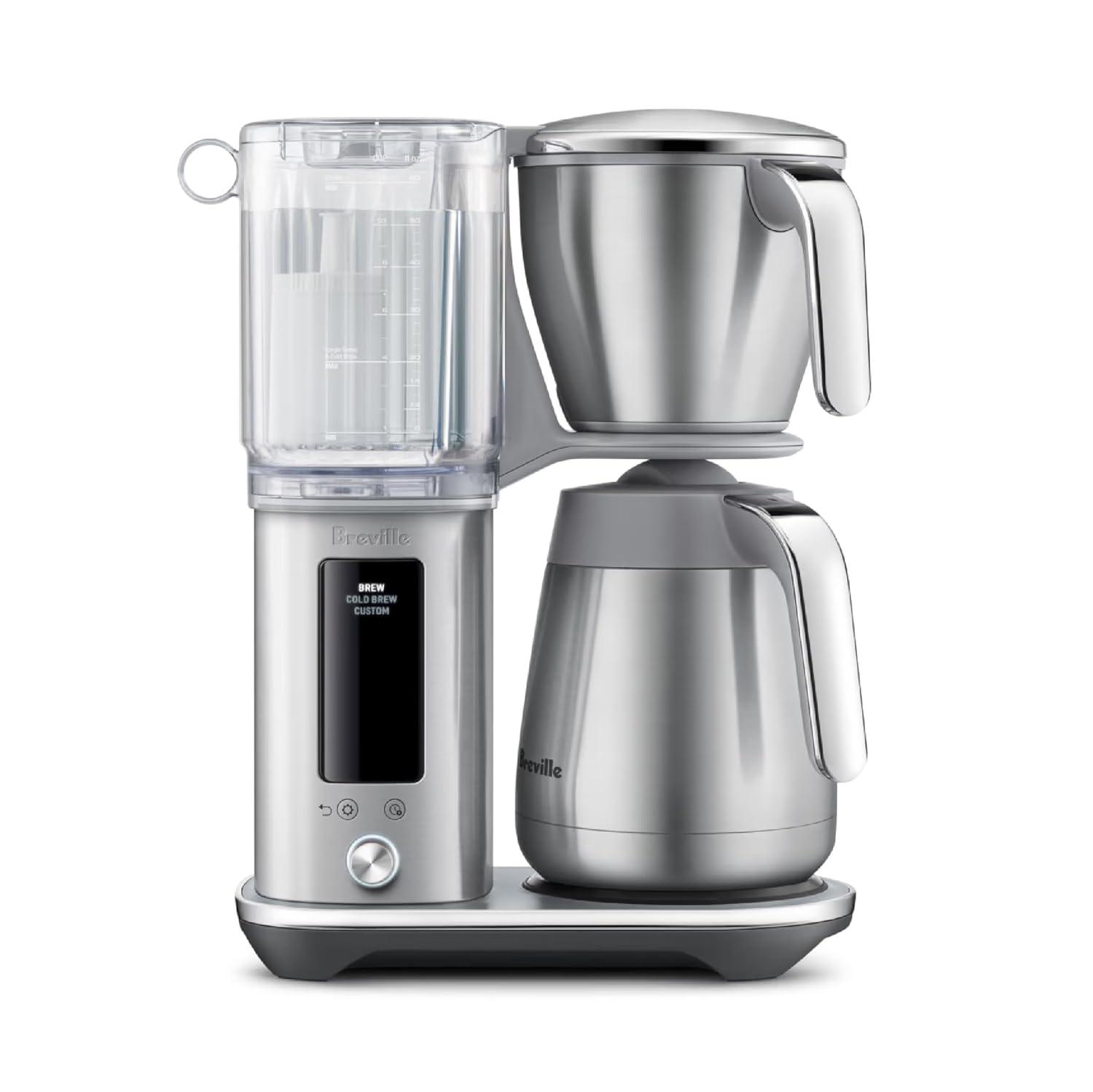 image:imageBreville Luxe Drip Coffee Machine BDC415BSS Brushed Stainless Steel Glass CarafeBrushed Stainless Steel