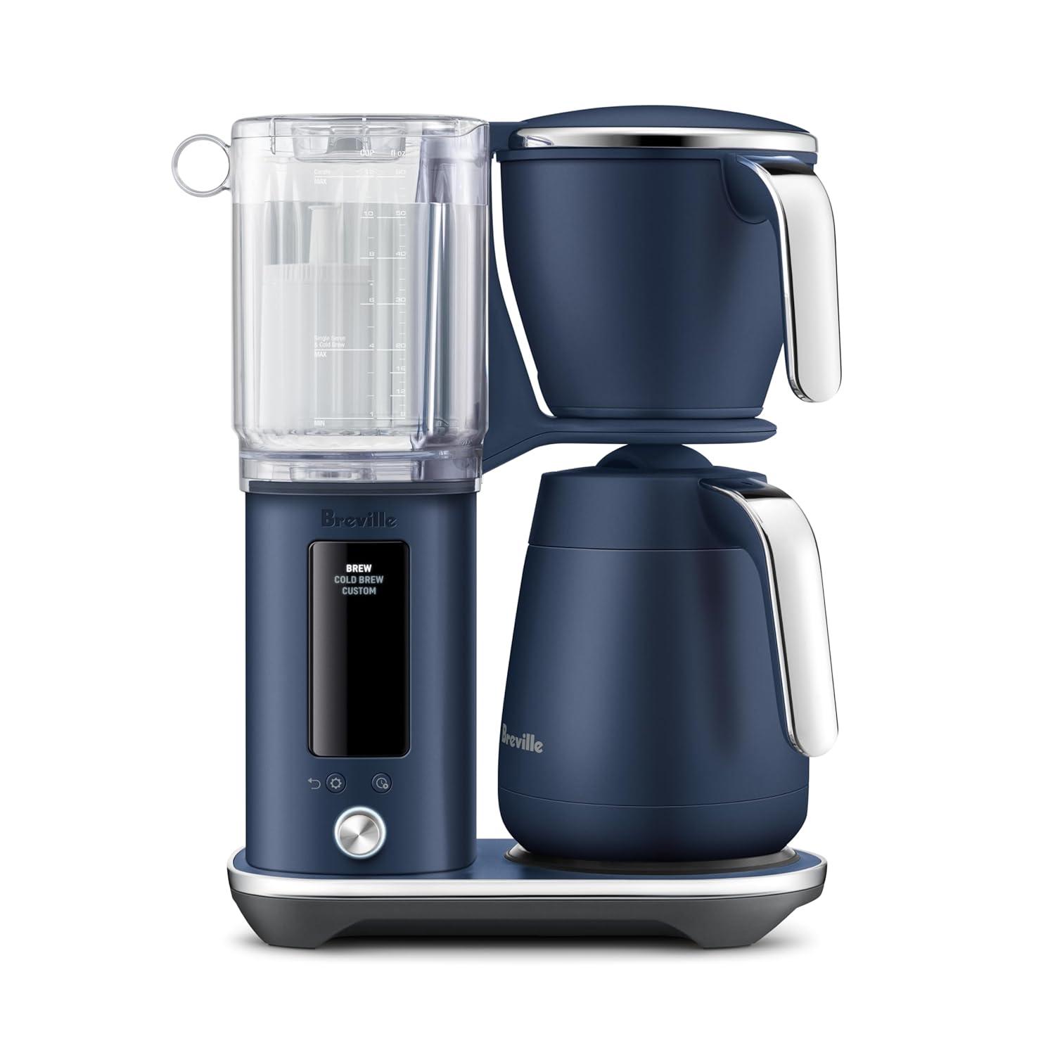image:imageBreville Luxe Drip Coffee Machine BDC415BSS Brushed Stainless Steel Glass CarafeDamson Blue