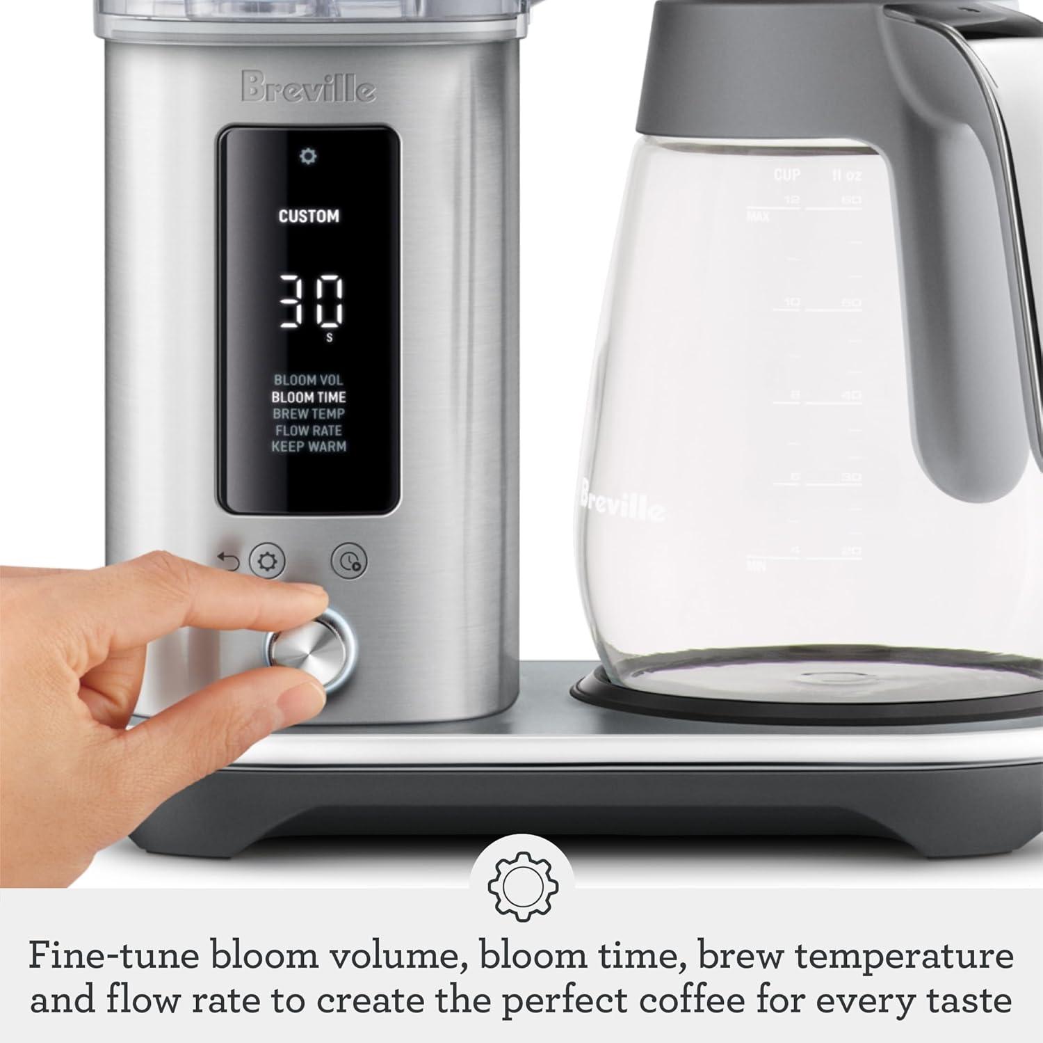 image:imageBreville Luxe Drip Coffee Machine BDC415BSS Brushed Stainless Steel Glass CarafeOlive Tapenade