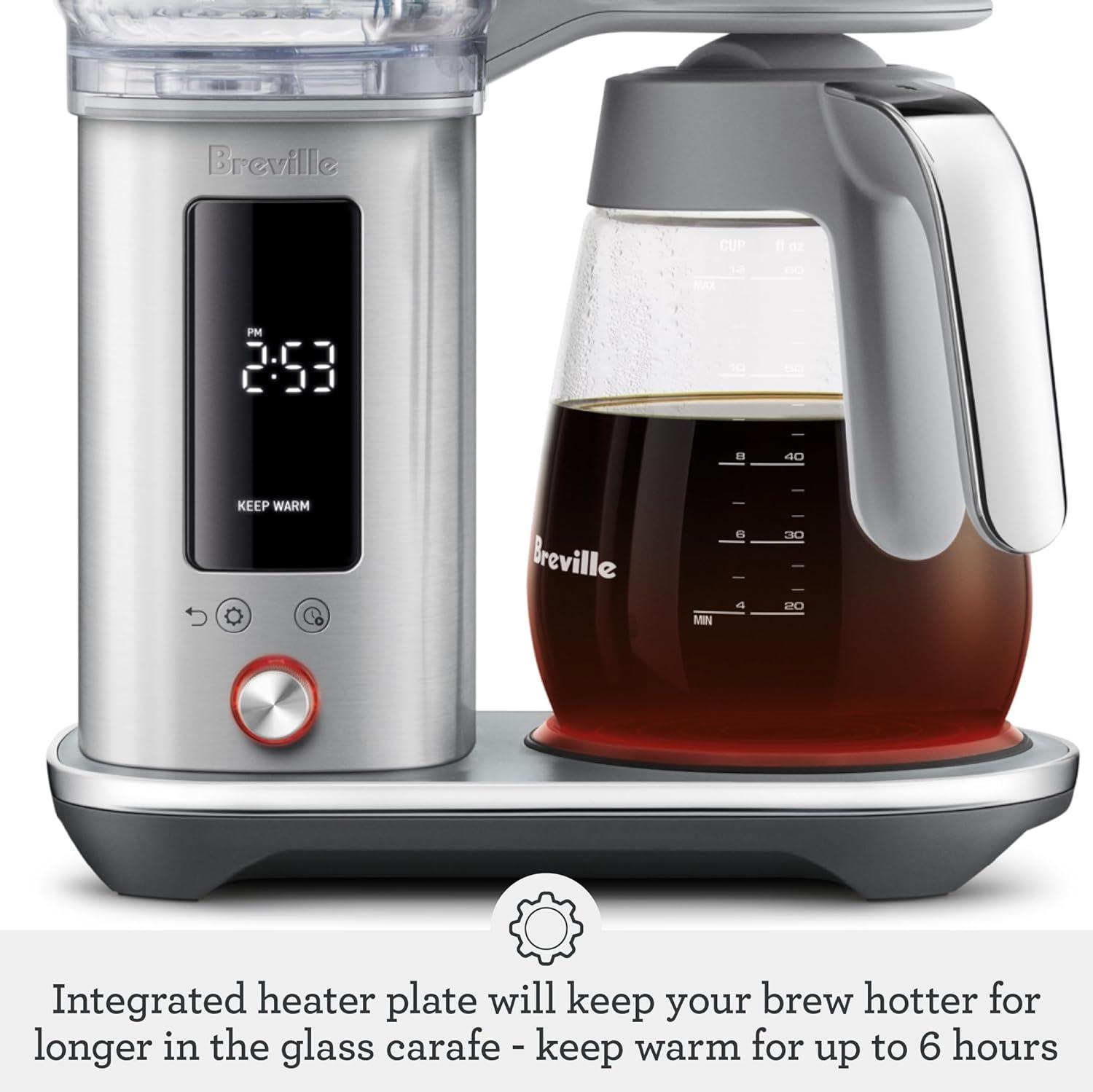 image:imageBreville Luxe Drip Coffee Machine BDC415BSS Brushed Stainless Steel Glass CarafeOlive Tapenade