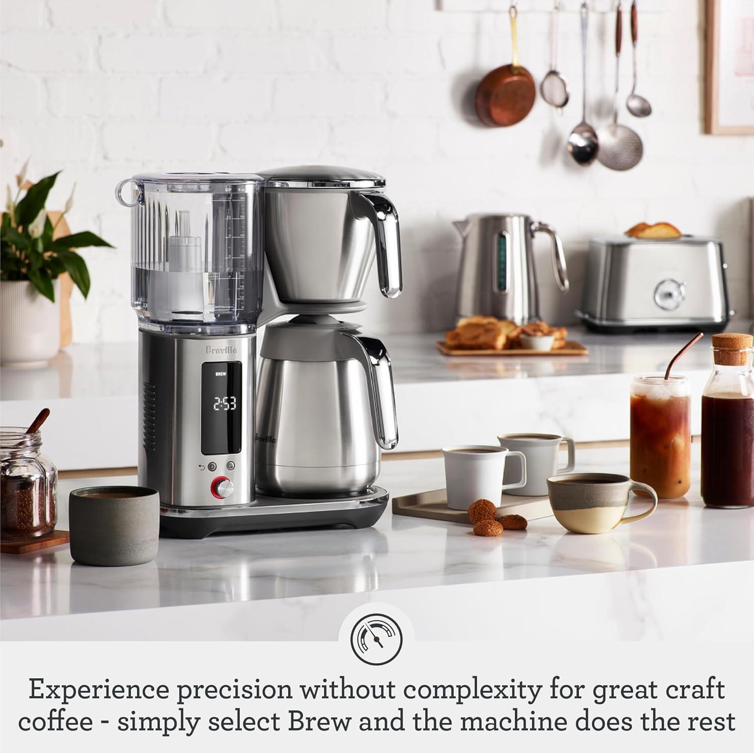 image:imageBreville Luxe Drip Coffee Machine BDC415BSS Brushed Stainless Steel Glass CarafeOlive Tapenade