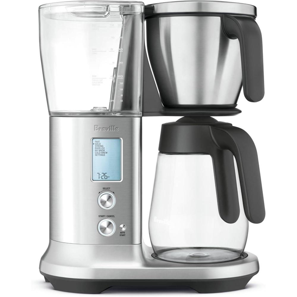 image:imageBreville BDC400BSS Precision Brewer Drip Coffee Maker Brushed Stainless Steel Glass Carafe