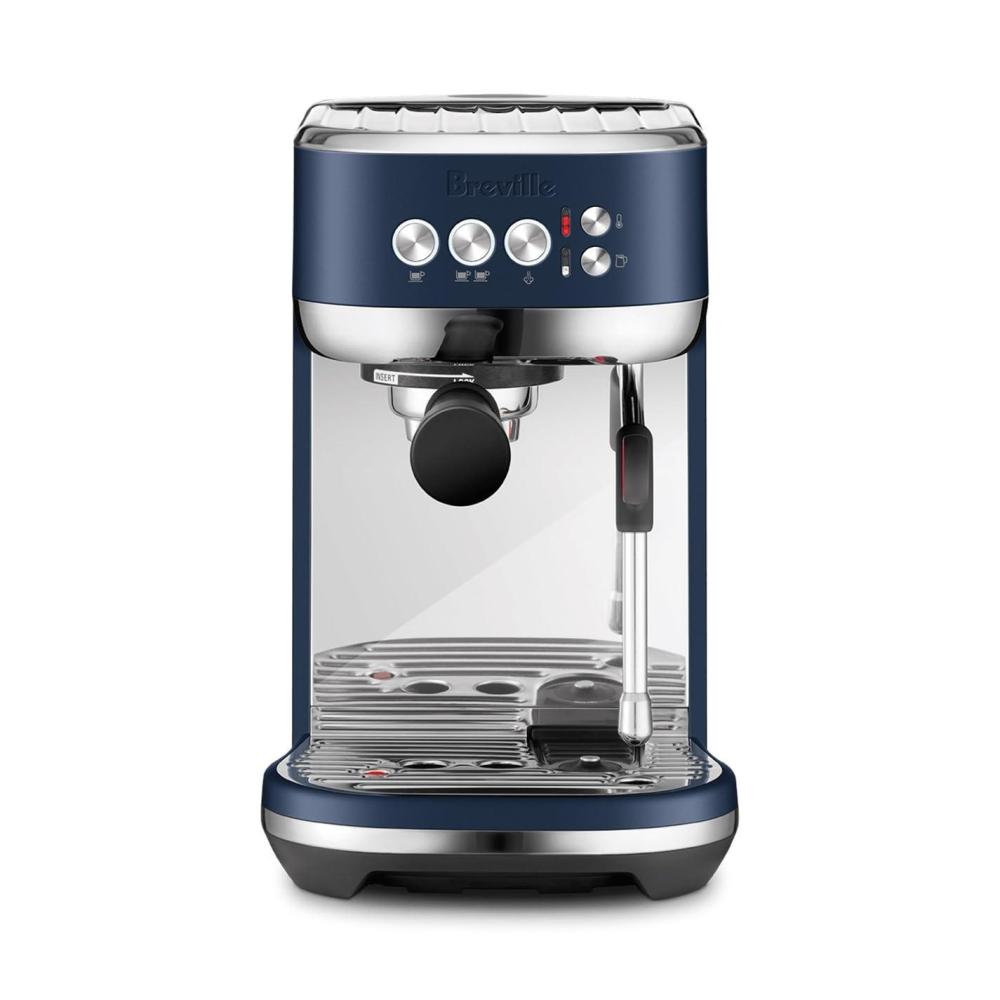 image:imageBreville Bambino Plus Espresso Machine BES500BSS Brushed Stainless SteelDamson Blue