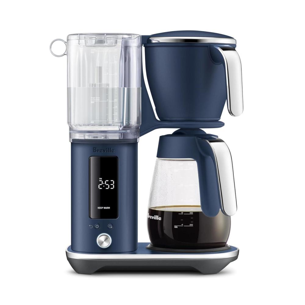 image:imageBreville Luxe Drip Coffee Machine BDC415BSS Brushed Stainless Steel Glass CarafeDamson Blue