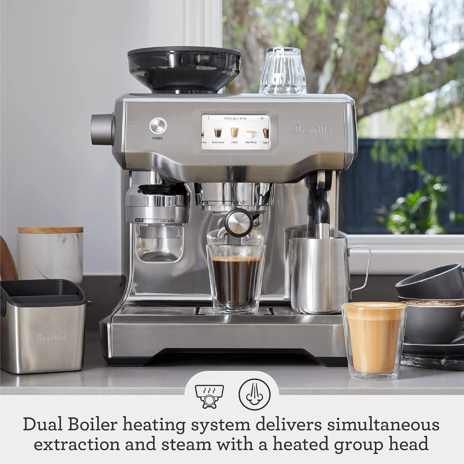 image:imageBreville Oracle Touch Espresso Machine BES990BSS Brushed Stainless SteelBlack Truffle