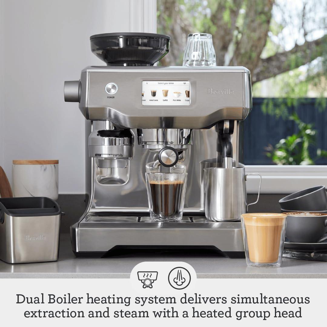 image:imageBreville Oracle Touch Espresso Machine BES990BSS Brushed Stainless SteelDamson Blue