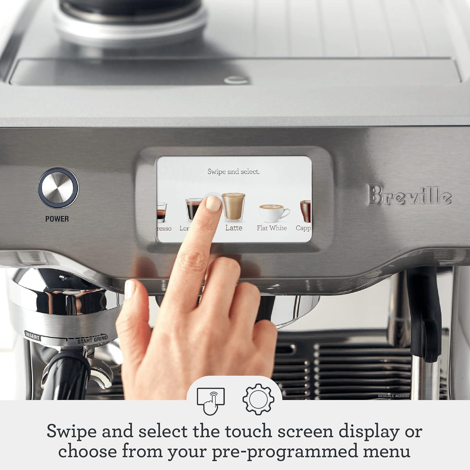 image:imageBreville Oracle Touch Espresso Machine BES990BSS Brushed Stainless SteelDamson Blue