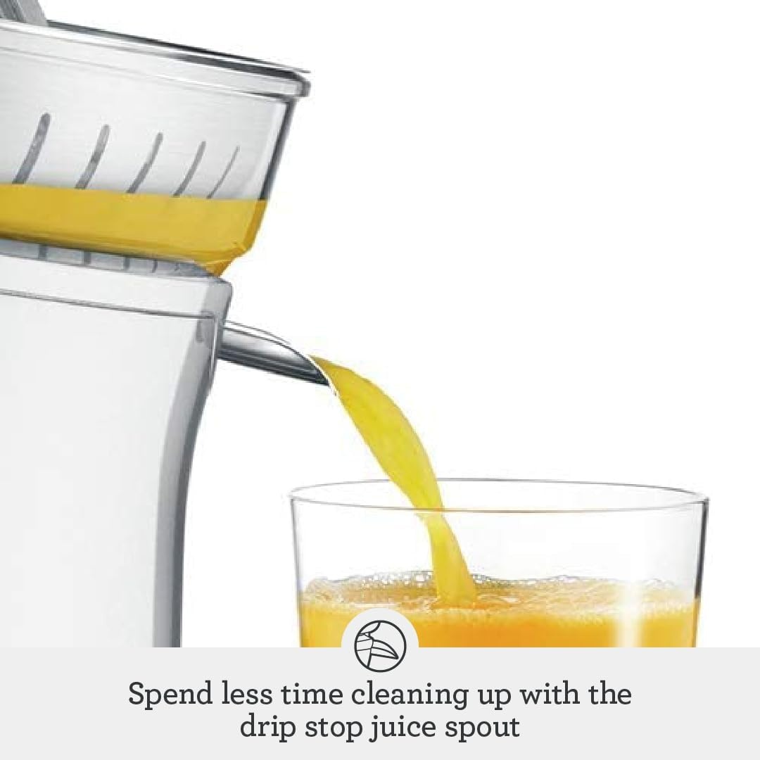 image:imageBreville BCP600SIL Citrus Press Motorized Juicer Machine Silver