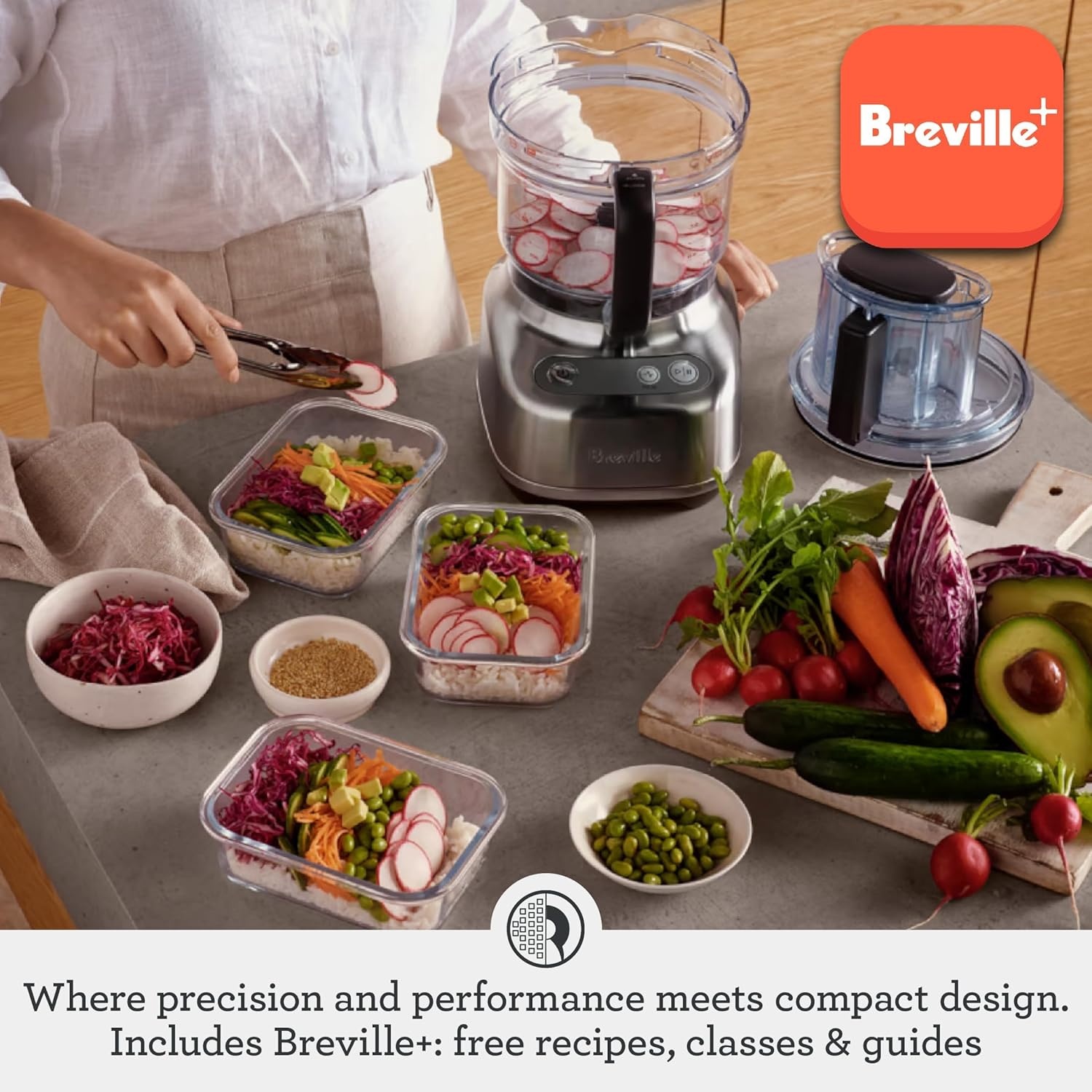 image:imageBreville BFP610 Sous Chef 9 Cup Food Processor Small Brushed Stainless Steel