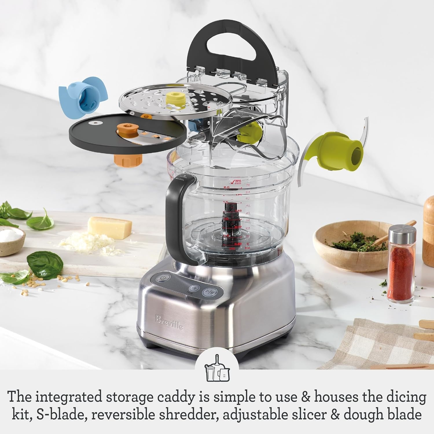 image:imageBreville BFP610 Sous Chef 9 Cup Food Processor Small Brushed Stainless Steel