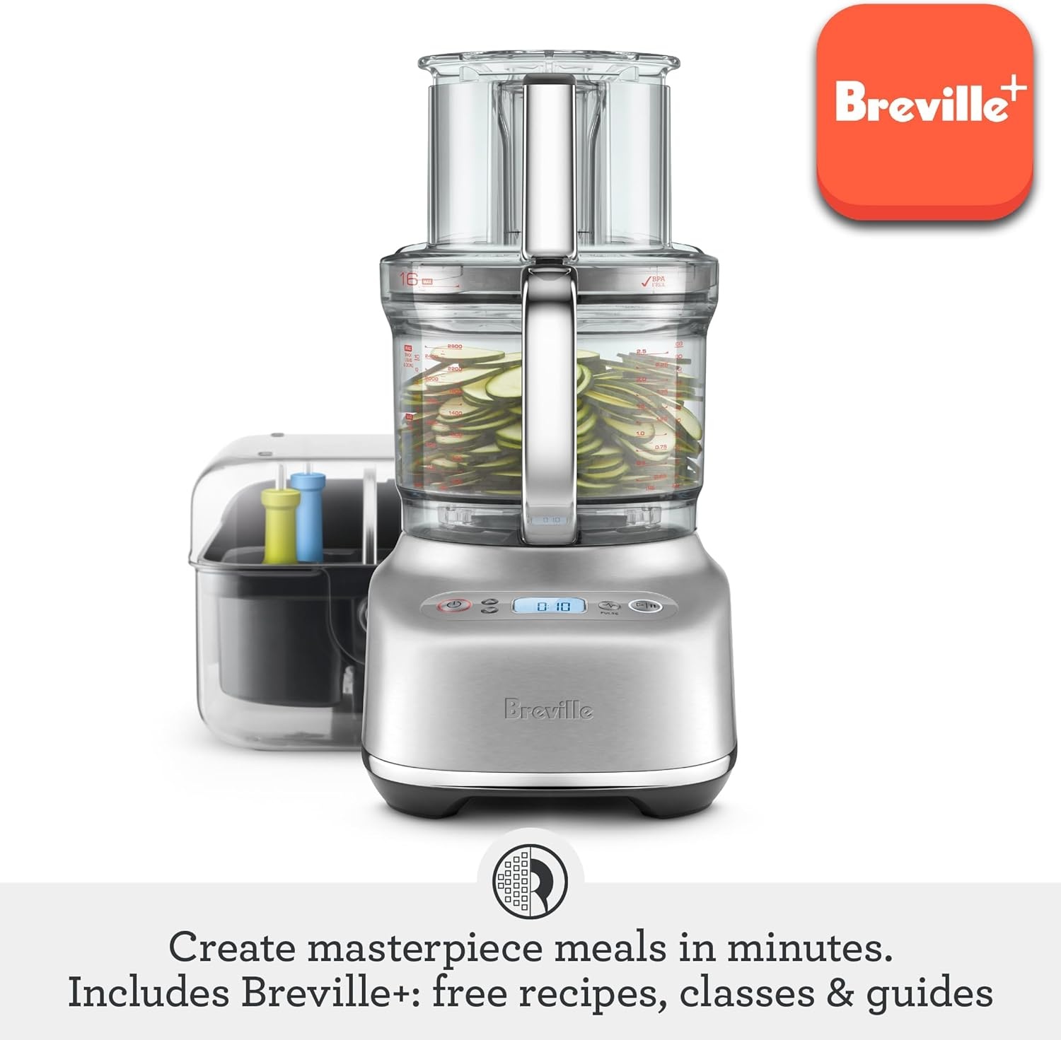 image:imageBreville BFP810 Sous Chef 16 Cup Food Processor Large Brushed Stainless SteelDamson Blue