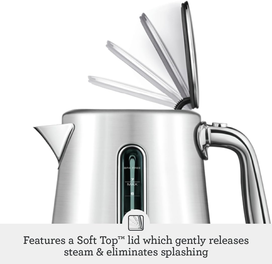 image:imageBreville BKE845DBL Smart Kettle Luxe Water Heater 7 Cup Damson BlueOyster Shell