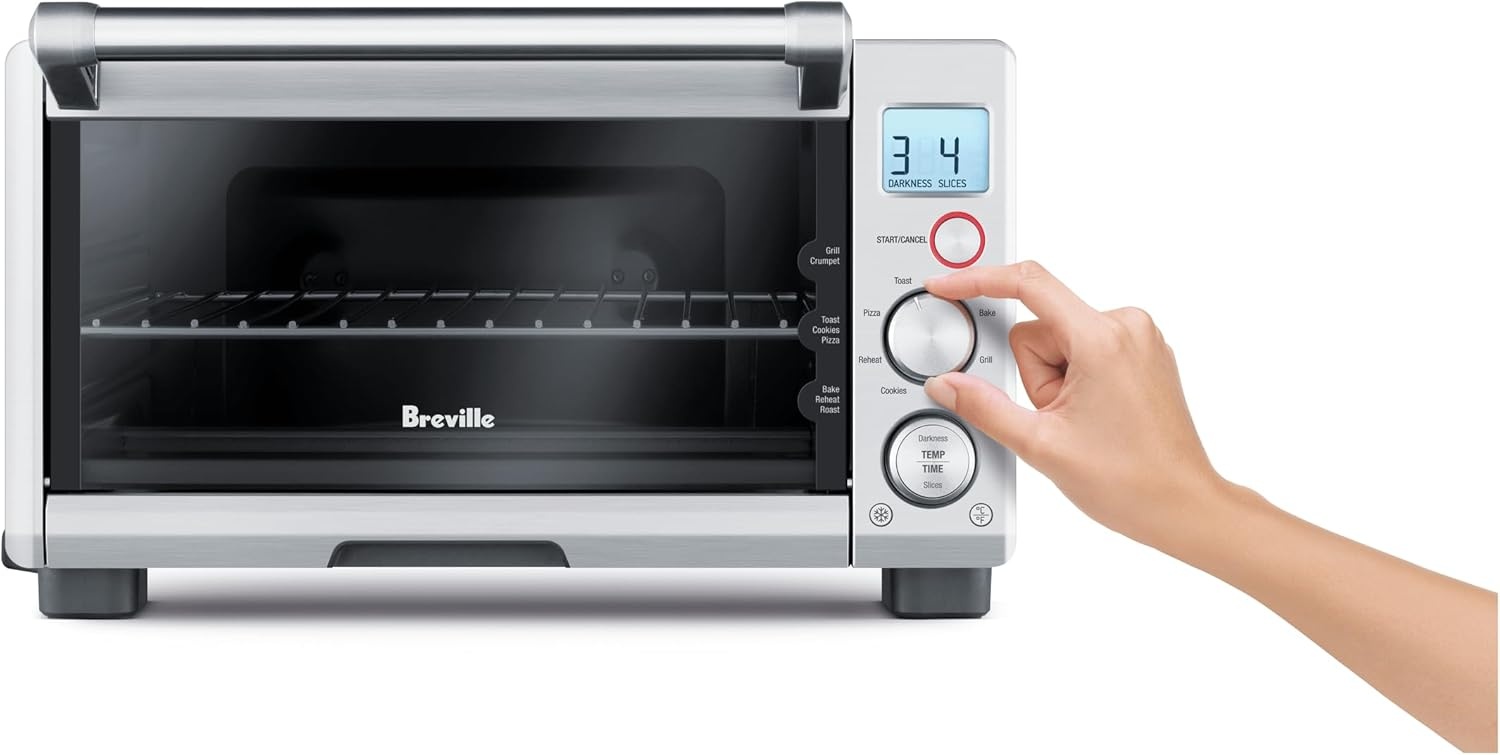 image:imageBreville BOV650XL Compact Smart Oven and Countertop Toaster Small Brushed Stainless Steel