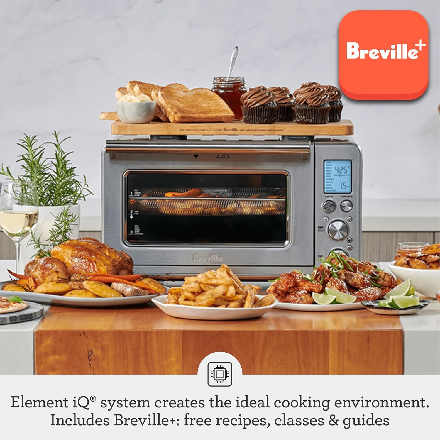 image:imageBreville BOV860BTR Smart Oven Air Fryer and Convection Oven Black TruffleBlack Truffle
