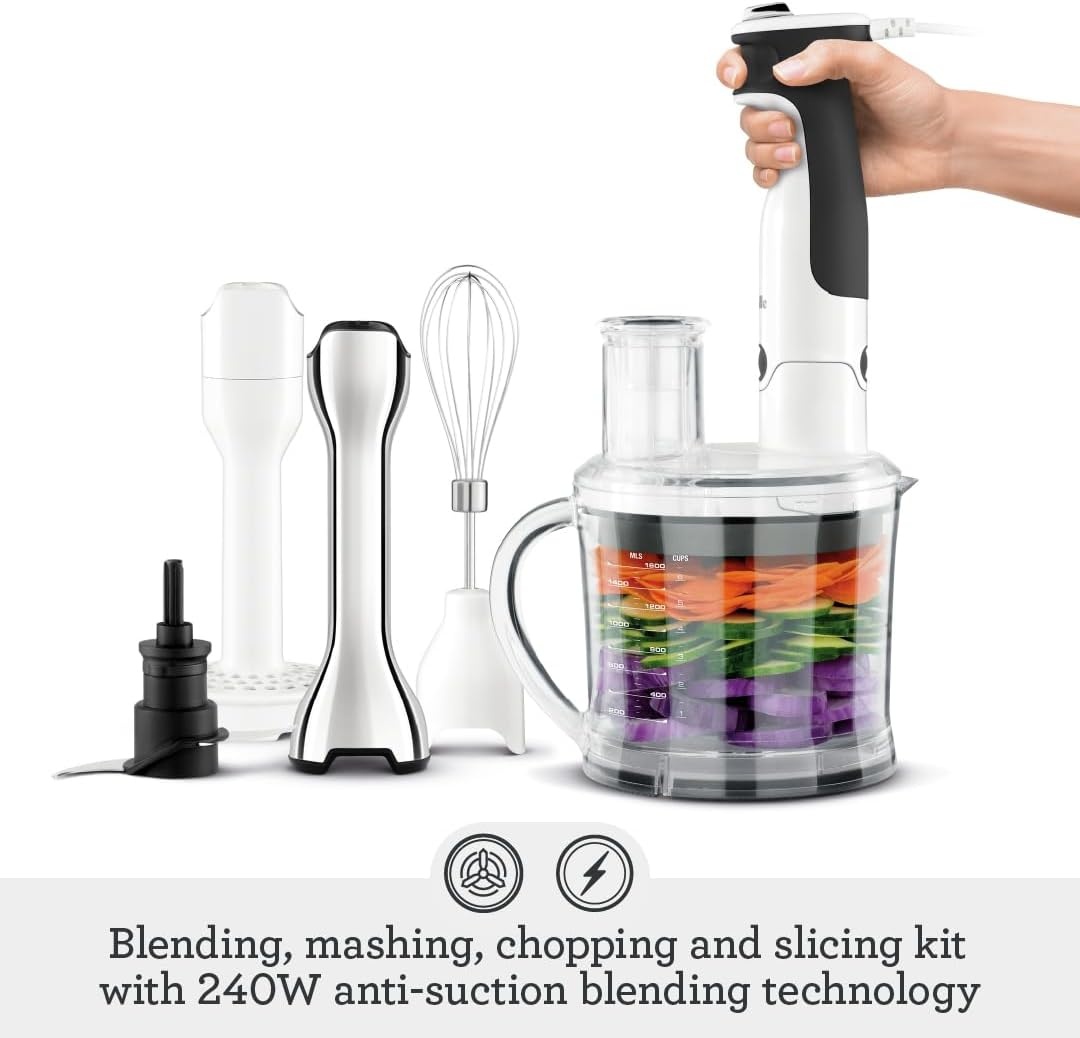 image:imageBreville BSB530XL All In One Processing Station and Immersion Blender Brushed Stainless Steel