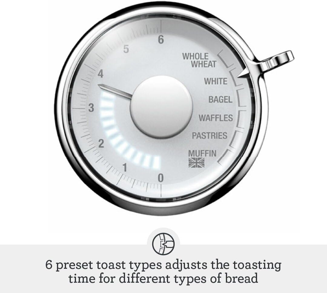 image:imageBreville BTA735BSS Toast Select Luxe Kitchen Toaster 2 Slice Brushed Stainless SteelBrushed Stainless Steel