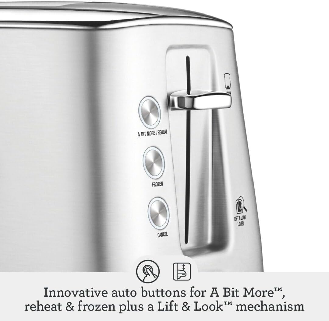 image:imageBreville BTA735BSS Toast Select Luxe Kitchen Toaster 2 Slice Brushed Stainless SteelBrushed Stainless Steel