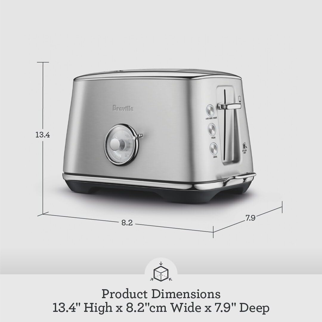 image:imageBreville BTA735BSS Toast Select Luxe Kitchen Toaster 2 Slice Brushed Stainless SteelBrushed Stainless Steel