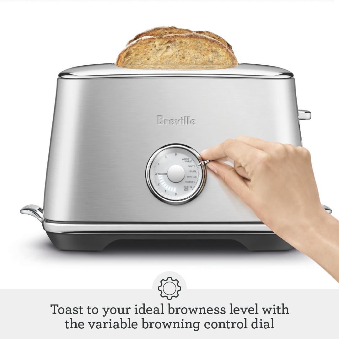 image:imageBreville BTA735BSS Toast Select Luxe Kitchen Toaster 2 Slice Brushed Stainless SteelDamson Blue