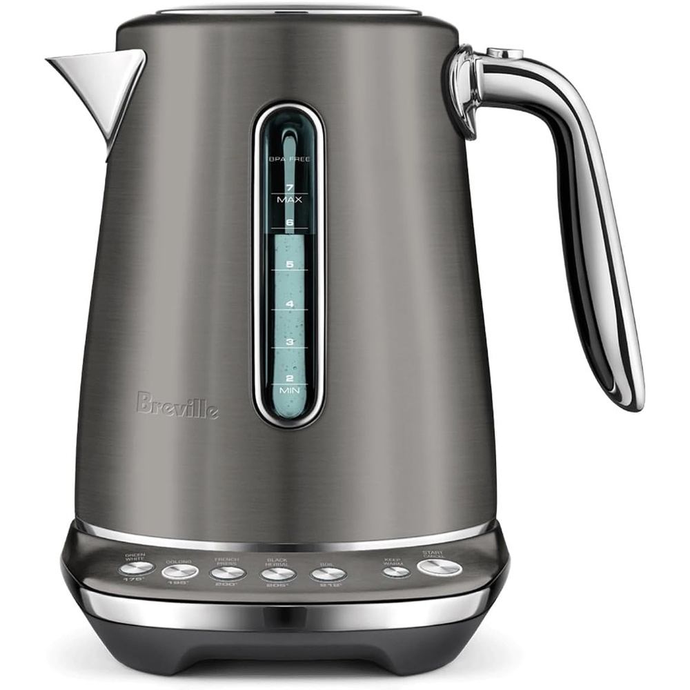image:imageBreville BKE845DBL Smart Kettle Luxe Water Heater 7 Cup Damson BlueBlack Stainless Steel