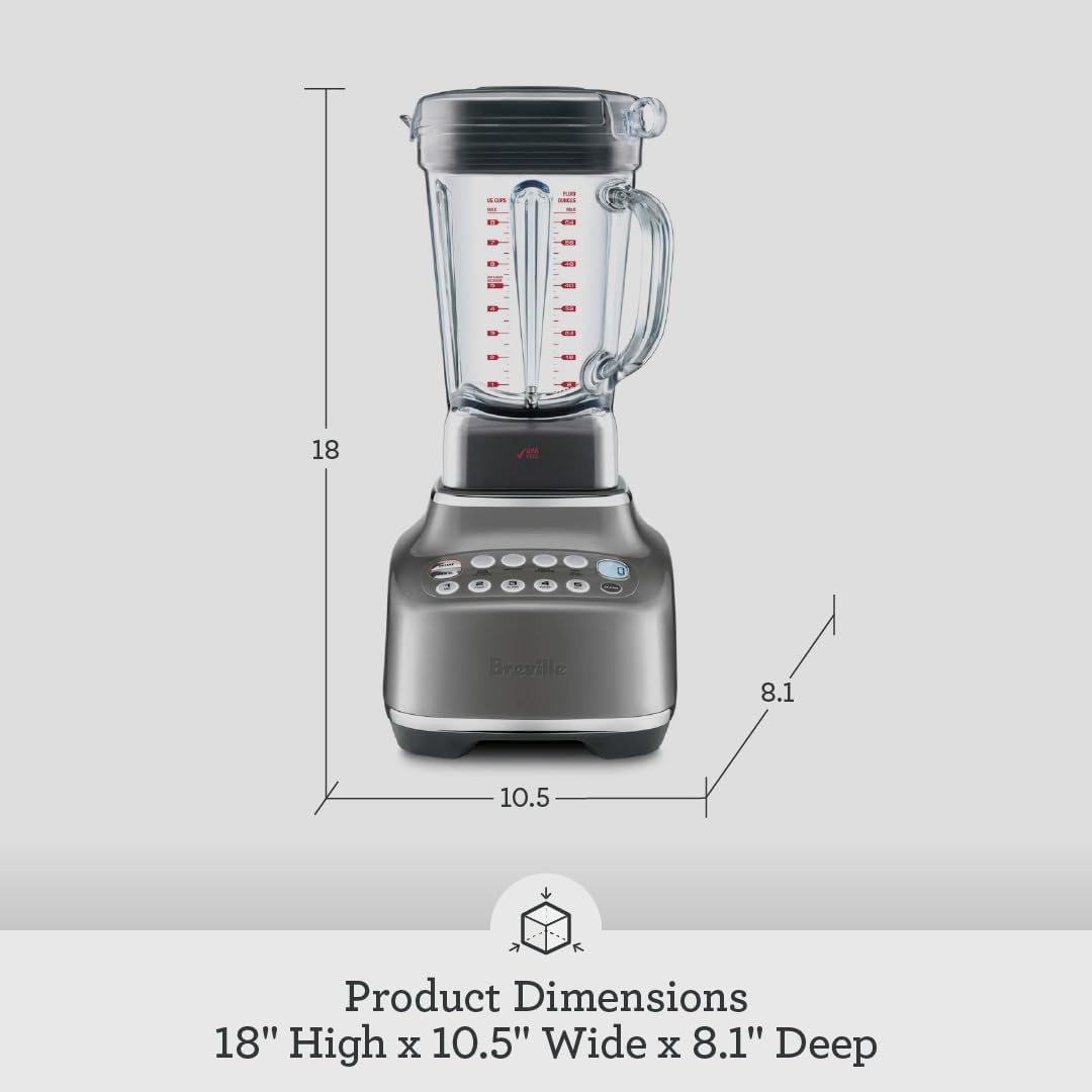 image:imageBreville BBL820SHY Q Home Blender Smoked HickorySmoked Hickory