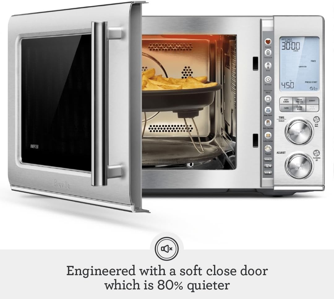 image:imageBreville BMO870BSS Combi Wave 3in1 Microwave Air Fryer and Convection Oven Brushed Stainless SteelBrushed Stainless Steel