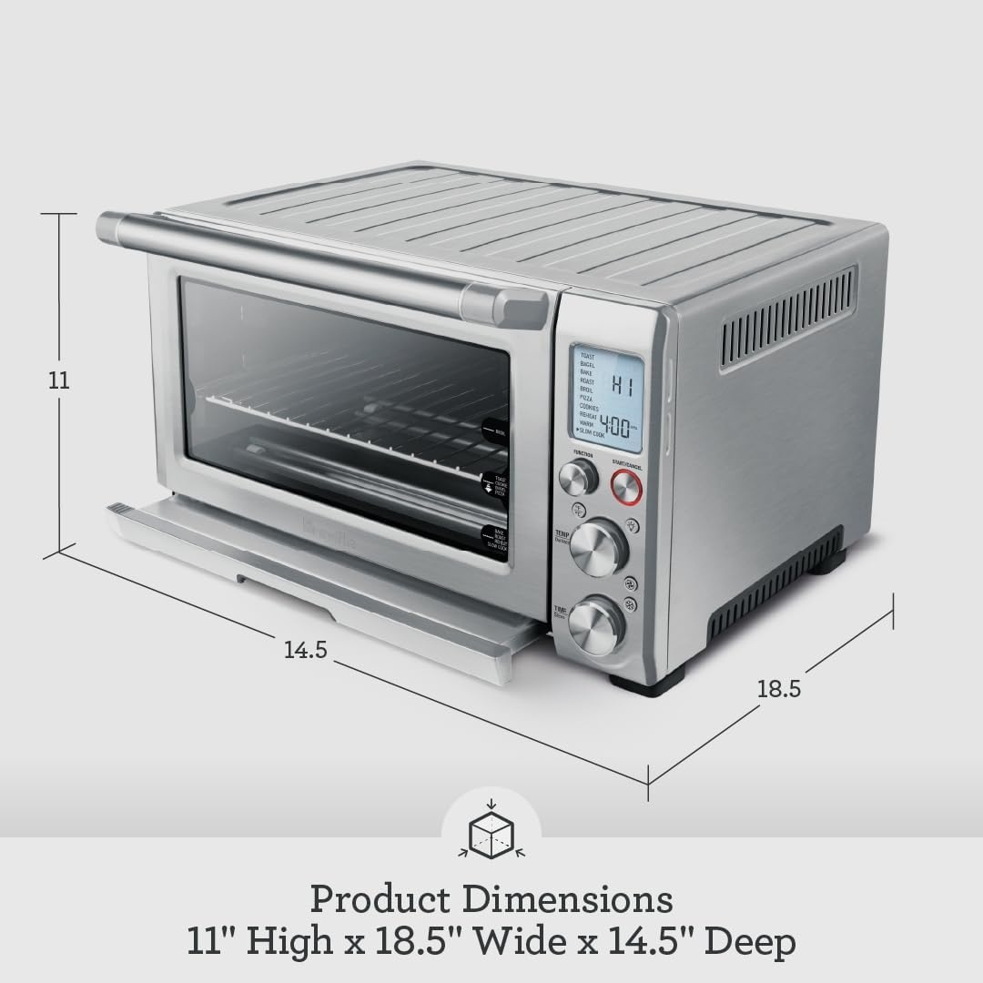 image:imageBreville BOV845BSS Smart Oven Pro Countertop Oven Brushed Stainless SteelBlack Sesame