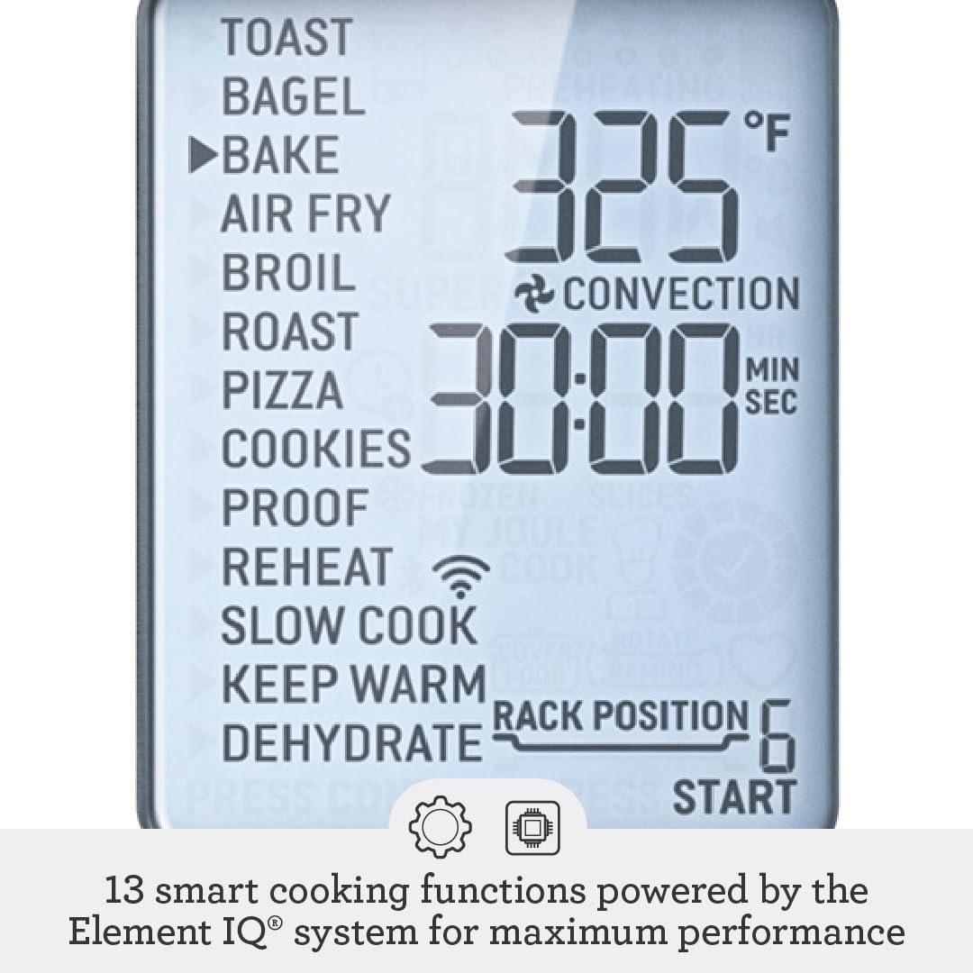 image:imageBreville BOV950BSS Joule Smart Oven Air Fryer Pro Countertop Oven Brushed Stainless SteelBlack Stainless Steel
