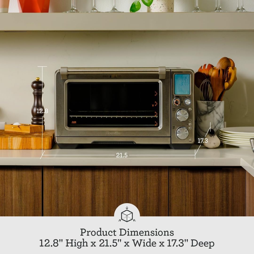 image:imageBreville BOV950BSS Joule Smart Oven Air Fryer Pro Countertop Oven Brushed Stainless SteelBlack Stainless Steel